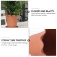 thumbnail image 3 of UPGRATOR 4pcs Square Plant Pot Breathable PP Resin For Outdoor Patio, 3 of 5