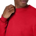 thumbnail image 4 of Hanes Chandail Molletonné à Col Rond EcoSmart pour Hommes, m, Rouge Foncé, 4 of 7