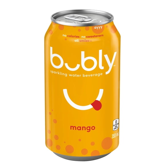 Bubly 3 Flavour Variety Pack Sparkling Water 24 x 355 ml, Cans