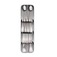 thumbnail image 2 of axGear Kitchen Drawer Organizer Tray for Cutlery Silverware Spoon Forks Storage Gray, 2 of 8