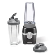 Starfrit Personal Blender, Two 828ml Cups, Stainless Steel Blade, High, Low & Pulse Modes, 300W, Black