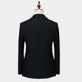thumbnail image 3 of Pants for Men Double Breasted Pocket Long Sleeve Lapel Suit Set Multi Color Groom, 3 of 5
