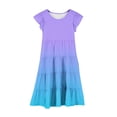 thumbnail image 5 of Tranfacy Robes d'Été pour Ados, Robes pour Filles Taille 10-12, Robe d'Été pour Filles 6-15 Mode Robe à Dégradé de Couleurs avec Poches Manches Courtes Col Rond Robe Trapèze, 5 of 5
