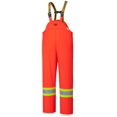 thumbnail image 1 of 5893 Flame Resistant PU Stretch Hi-Viz Rain Bib Overall, 1 of 8