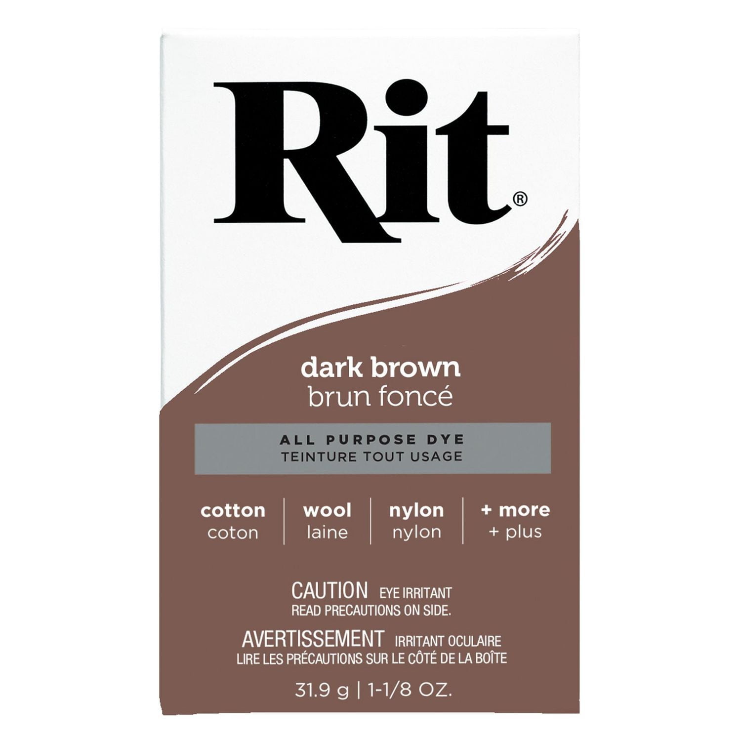 RIT All Purpose Powder Dye, Dark brun, 32 g (1.1 oz)