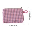 thumbnail image 3 of EGNMCR Closet Organizers and Storage, Woolen Knitted Bag Striped Color-blocked Cosmetic Bag Pattern Cosmetic Bag Portable Cosmetic Bag Ins-style Pencil Case Polyester makeup pouch, 3 of 6