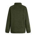 thumbnail image 5 of Yuyuzo Womens Fuzzy Fleece Sweatshirts Plus Size Half Zip Long Sleeve Oversized Pullover Tops, 5 of 5