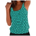 thumbnail image 3 of Gibobby Two Piece Tankini Bathing Suits for Women One Shoulder Swim Top with Bottom Swimsuits(Green,4XL), 3 of 7