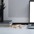 thumbnail image 5 of Brass Gecko Sculpture Elegant Desktop Ornament Unique Home and Study Table, 5 of 5