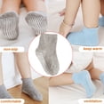 thumbnail image 4 of 6 Pieces Kids Stockings Socks with Nice Elasticity Comfortable Wearing Simple Style Good Craftsmanship Hose Keep Crawing medium gray 12-14, 4 of 6
