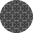 thumbnail image 1 of Ahgly Company Machine Washable Indoor Round Transitional Charcoal Black Area Rugs, 6' Round, 1 of 7