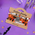 thumbnail image 4 of D Beaded Bracelet Set Gothic Layered Design For Women Accessories Jewelry Gift Stretch Fit Stackable Araneid Pumpkin Theme Resin Craftwork Party Fashion Durable Material Adjustable Size, 4 of 7