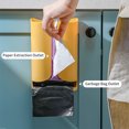 thumbnail image 3 of Zootealy 2 In 1 Paper Towel & Garbage Bags Dispenser Wall Mounted No-drilling Paper Towel Holder Bathroom Toilet Tissue Dispenser Home Kitchen Paper Extraction Dispenser, 3 of 6