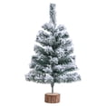 thumbnail image 1 of D Flocked Artificial Christmas Tree Style D, Snowy Frosted Tips For Holiday Home Decor, Festive Indoor Tree For Living Room, Office, Party Decoration, 1 of 3