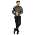 thumbnail image 2 of Bestman Chemise Imprimée pour Hommes à Manches Longues avec Poignets Chemise en Coton Flammé Tenue de Bureau, 2 of 7