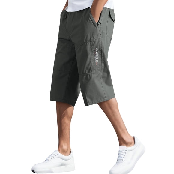 HXWCHs Men's Fashion Casual Cargo Pants with Elastic Waist for Comfortable Daily Wear and Outdoor Activities XXL Green