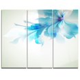 thumbnail image 1 of Design Art Tender Blue Abstract Flowers Multipanel Floral Metal Wall Art, 1 of 1
