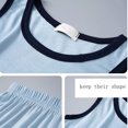 thumbnail image 4 of MIASHUI Boys Tank Shorts Set Two Piece Summer Sleeveless Outfits Pajamas,Blue,3-4 Years, 4 of 5