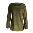 thumbnail image 3 of Chandails pour Femmes Unis Coupe Ample Blouse Légère Confortable Hauts Automne Hiver Manches Longues Hauts Décontractés Col Rond Chandail Hauts Noir P, 3 of 4