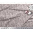 thumbnail image 3 of Soimoi Gray Poly Georgette Fabric Artistic Leaf & Floral Printed Fabric 1 Yard 52 Inch Wide, 3 of 5
