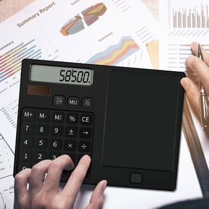 PEONAVET Calculator Calculator Calculator Calculator Calculator Handwriting Board Business Office Student Straight Board Calculator 12 Digit Solar LCD Handwriting Board Calculator