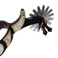 thumbnail image 2 of 2x Éperons de Cheval Antirouille Éperons Robustes Style Western pour Bottes Éperons Équipements de Compétition Brun Foncé, 2 of 8