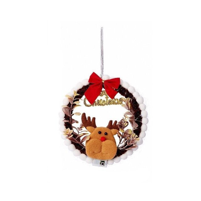 Yyhyds Kit de Matériel de Couronne de Noël Bricolage, Fournitures d'Artisanat de Couronne de Noël, Clochettes Rouges, Nœud, Pomme de Pin, Baie, Décoration des Fêtes pour Projets de Couronne Bricolage Liquidation Ventes Aujourd'hui Aubaines Prime