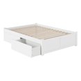 thumbnail image 4 of Leo & Lacey Solid Wood Urban Full Storage Platform Bed in White, 4 of 7