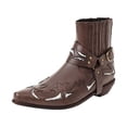 thumbnail image 2 of LSLJS Men's Ankle Boots, Fashion Large Size Winter Western for Men's Embroidery Mid Calf Chunky Heel Retro Pointed, 2 of 3