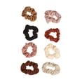 thumbnail image 3 of Goody Ouchless Ribbed Hair Scrunchies - Assorted Neutral Colors - 8 Ct, 3 of 4