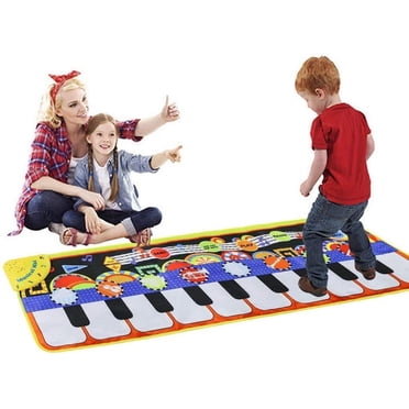 GRM Piano Play Music Mat for Kids - Touch, Step on Keyboard and 8 Selectable Musical