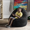 thumbnail image 5 of Jaxx 4 Pi Cocoon Pouf Poire pour Enfants, Noir, 5 of 5