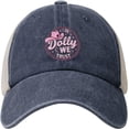 thumbnail image 1 of Casquette de Baseball pour Femmes « I'm Dolly We Trust » Ajustable, 1 of 6