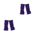 thumbnail image 2 of Shengyu 2pack/lot 90s leg warmer Warmth All Keep Fashinable 2pieces Colorful And For All Trendy Occasions Texture Match Deep Purple 1 2Set, 2 of 6