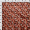 thumbnail image 4 of oneOone Cotton Poplin Maroon Fabric Tropical Craft Projects Decor Fabric Printed By The Yard 42 Inch Wide, 4 of 5