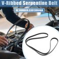 thumbnail image 2 of Unique Bargains Car Engine Multi V-Ribbed Serpentine Drive Belt for Chevy Venture 2003-2005 3.4L No.53013864AA, 2 of 7