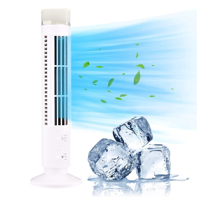 Tower Fan That Blow Cold Air Air Conditioner,Small Tower Fan For Desk Oscillating,Portable Fan Conditioner With Two Speeds Simulates Wind To Bring Cool And Soothing Feel Suitable For Home Offices