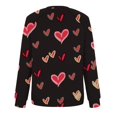 thumbnail image 5 of Chemise de Saint-Valentin pour Femmes 2024 Col Rond Chemises Décontractées Cœur d'Amour Graphiques Tees Manches Longues Amples Pull Tops Mode Vacances T-Shirt, 5 of 5