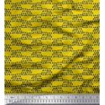 thumbnail image 1 of Soimoi Polyester Crepe Fabric Cross Sign & Triangle Geometric Decor Fabric Printed Yard 52 Inch Wide, 1 of 4