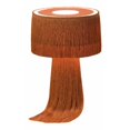 thumbnail image 1 of TOV Furniture Lampe de Table en Coton Transitionnel 15.2"H en Rouge Brique, 1 of 7