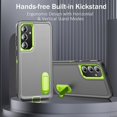 thumbnail image 3 of KOMI for Samsung Galaxy S24 Plus Case for Samsung S24 Plus Phone Case with Built in Kickstand, Shockproof/DropProof Military Grade Protective Cover for Galaxy S24 Plus 5G Grey/Green, 3 of 5