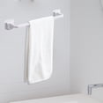 thumbnail image 4 of Durable Over Towel Bar and Display Rack er Organizer Washcloths Rack Hook Towel Bar Self for Bathroom Wall Door long white, 4 of 7