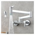 thumbnail image 1 of Brass Pot Filler Faucet Folding Kitchen Faucet With Double Joint Swing Arms Rotated Tap Wall Mounted For Hot And Cold Water ,Effortless Installation, 1 of 7