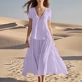 thumbnail image 1 of Ovzne Robes d'Été pour Femmes 2025 Robe Femmes Robes d'Été pour Femmes Imprimé Sans Manches Col Rond Robe Décontractée Longues Robes d'Été Liquidation, 1 of 6