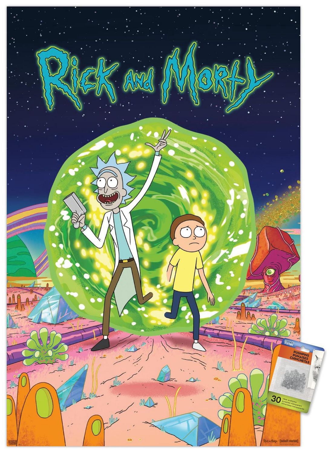 Rick And Morty - Cover Wall Poster, 22.375" x 34"