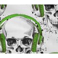 thumbnail image 4 of oneOone Cotton Flex Green Fabric Skull Craft Projects Decor Fabric Printed By The Yard 40 Inch Wide, 4 of 4