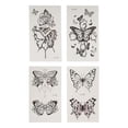 thumbnail image 1 of Unique Bargains 4 Pcs Realistic Fake Tattoos Butterfly Pattern Temporary Tatto for Adult Fluorescent Blue, 1 of 5