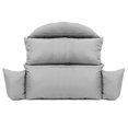 thumbnail image 3 of LeisureMod All Weather 2 Person Outdoor Hanging Egg Chair Cushion, Grey, 3 of 6