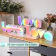 thumbnail image 3 of Labymos LED Letter Lights Sign Lamp Light Up Letter Sign Colorful Light for Valentines Day Wedding Romantic Proposal Party Home Bar Decoration, 3 of 7