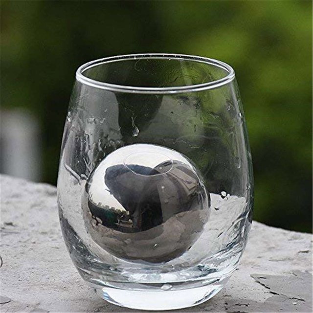 Agiferg Stainless Steel Ice Cubes Reusable Metal Chilling Stones with Whisky Keep Cold